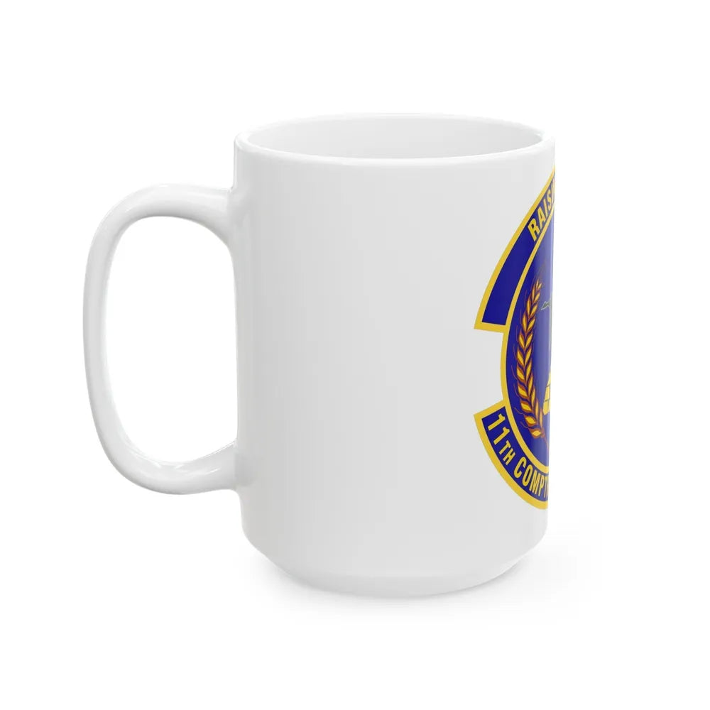 11th Comptroller Squadron (U.S. Air Force) White Coffee Mug-Go Mug Yourself