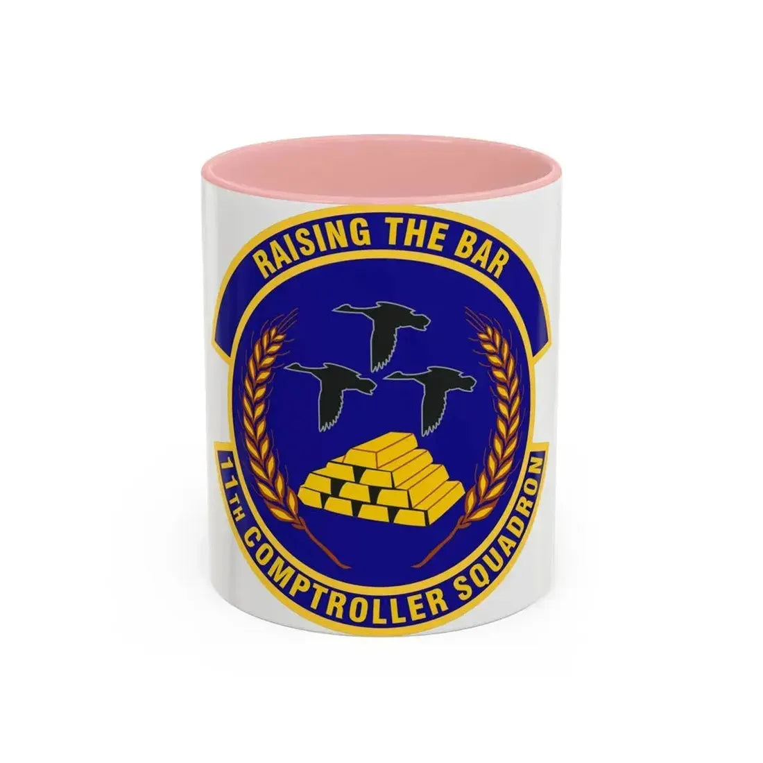 11th Comptroller Squadron (U.S. Air Force) Accent Coffee Mug 11oz Pink - Go Mug Yourself