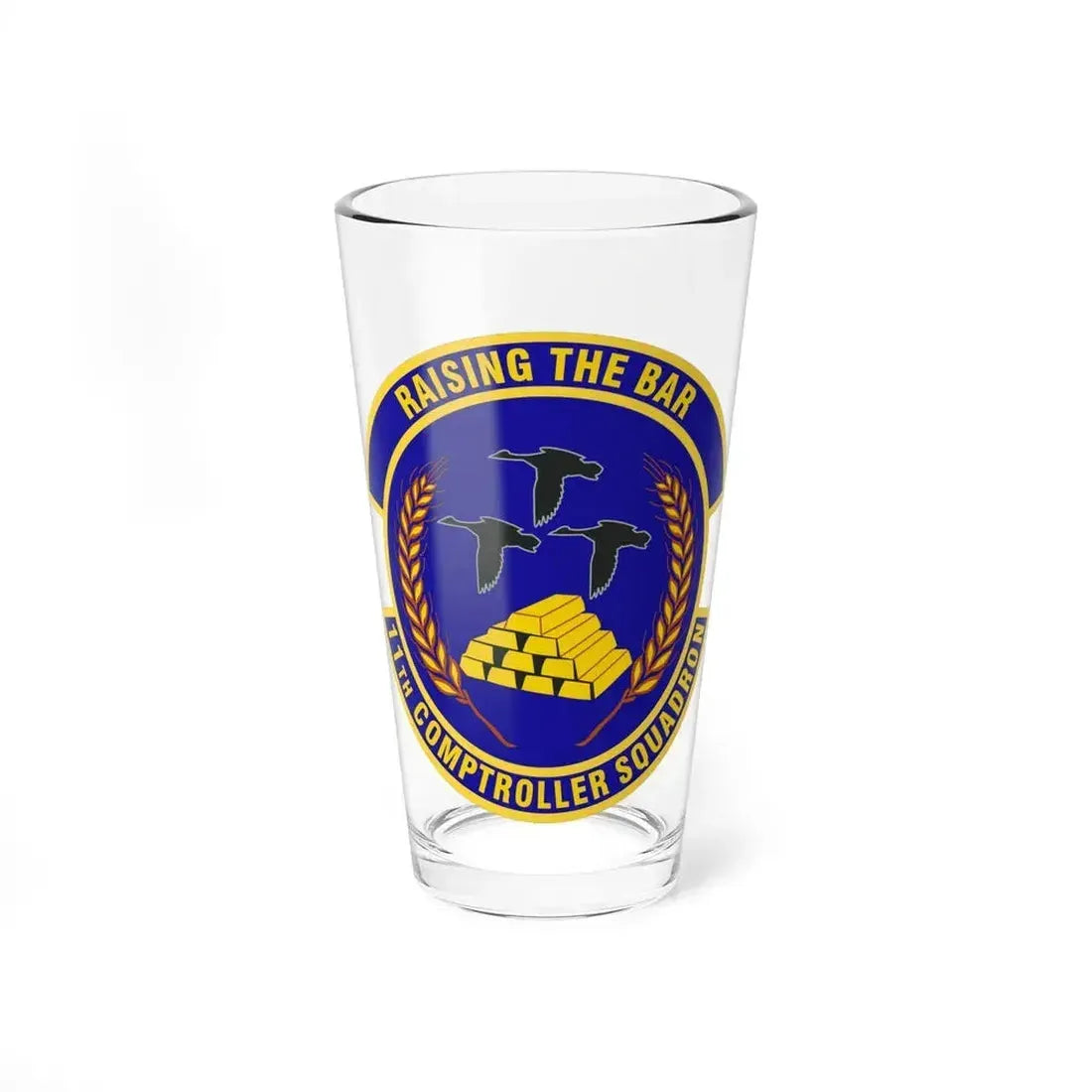11th Comptroller Squadron (U.S. Air Force) Pint Glass 16oz 16oz - Go Mug Yourself