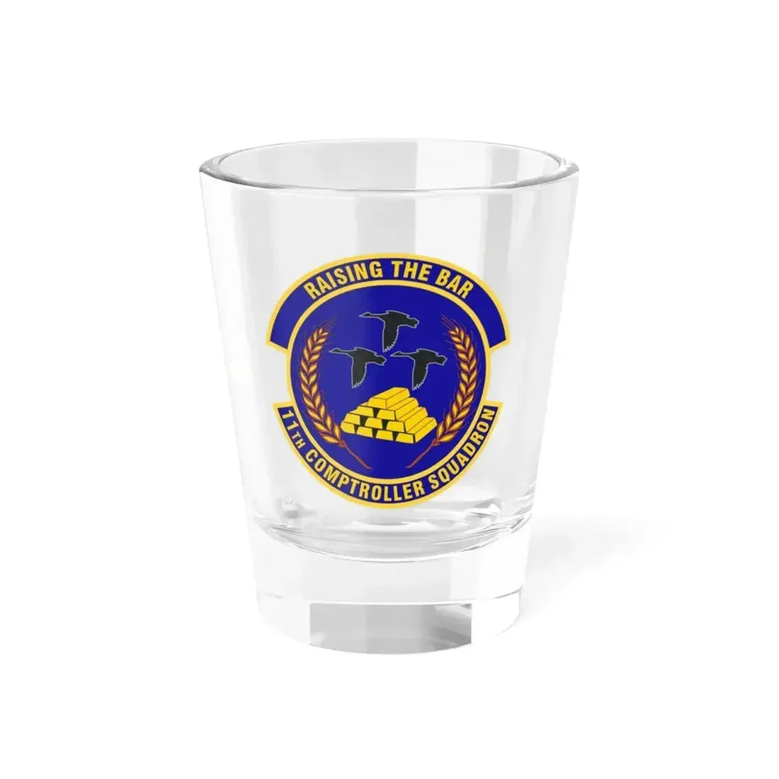 11th Comptroller Squadron (U.S. Air Force) Shot Glass 1.5oz 1.5oz - Go Mug Yourself