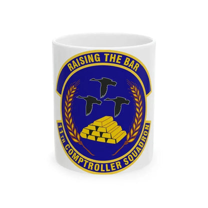 11th Comptroller Squadron (U.S. Air Force) White Coffee Mug 11oz - Go Mug Yourself