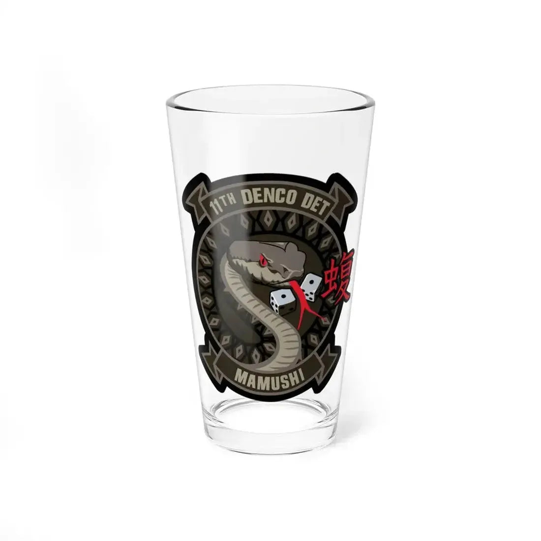 11th DENCO DET Mamushi (U.S. Navy) Pint Glass 16oz - Go Mug Yourself