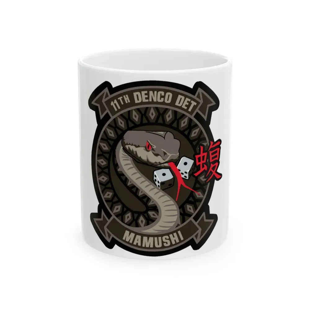 11th DENCO DET Mamushi (U.S. Navy) White Coffee Mug 11oz - Go Mug Yourself