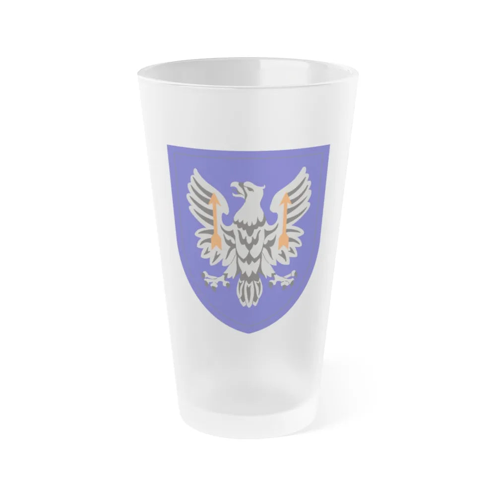 11th Expeditionary Combat Aviation Brigade (U.S. Army) Frosted Pint Glass 16oz-Go Mug Yourself