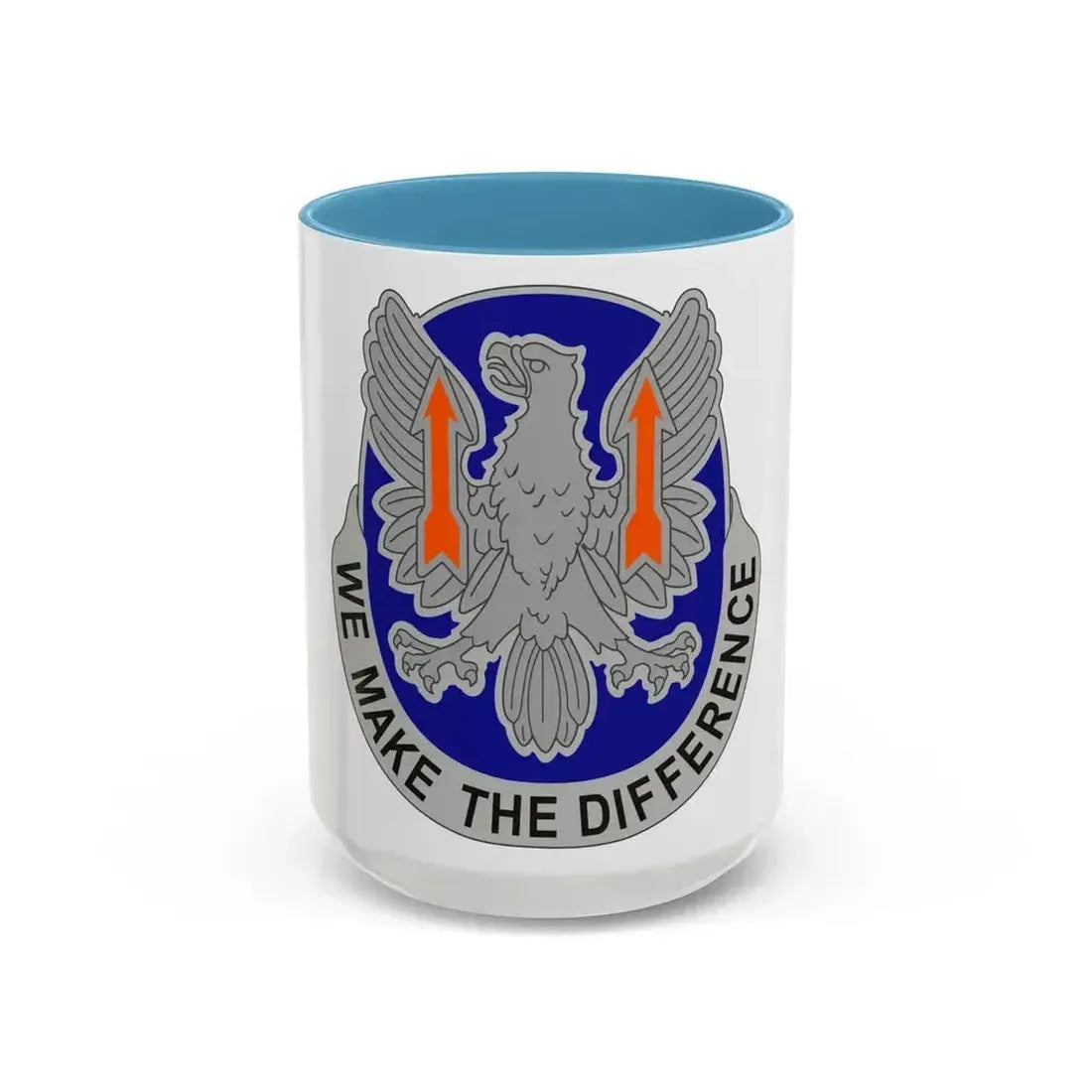 11th Expeditionary Combat Aviation Brigade v2 (U.S. Army) Accent Coffee Mug 15oz Light Blue - Go Mug Yourself
