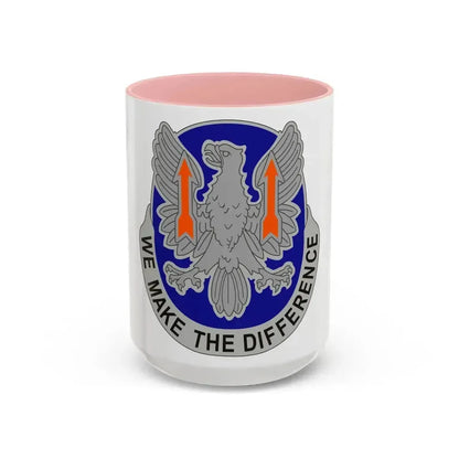 11th Expeditionary Combat Aviation Brigade v2 (U.S. Army) Accent Coffee Mug 15oz Pink - Go Mug Yourself