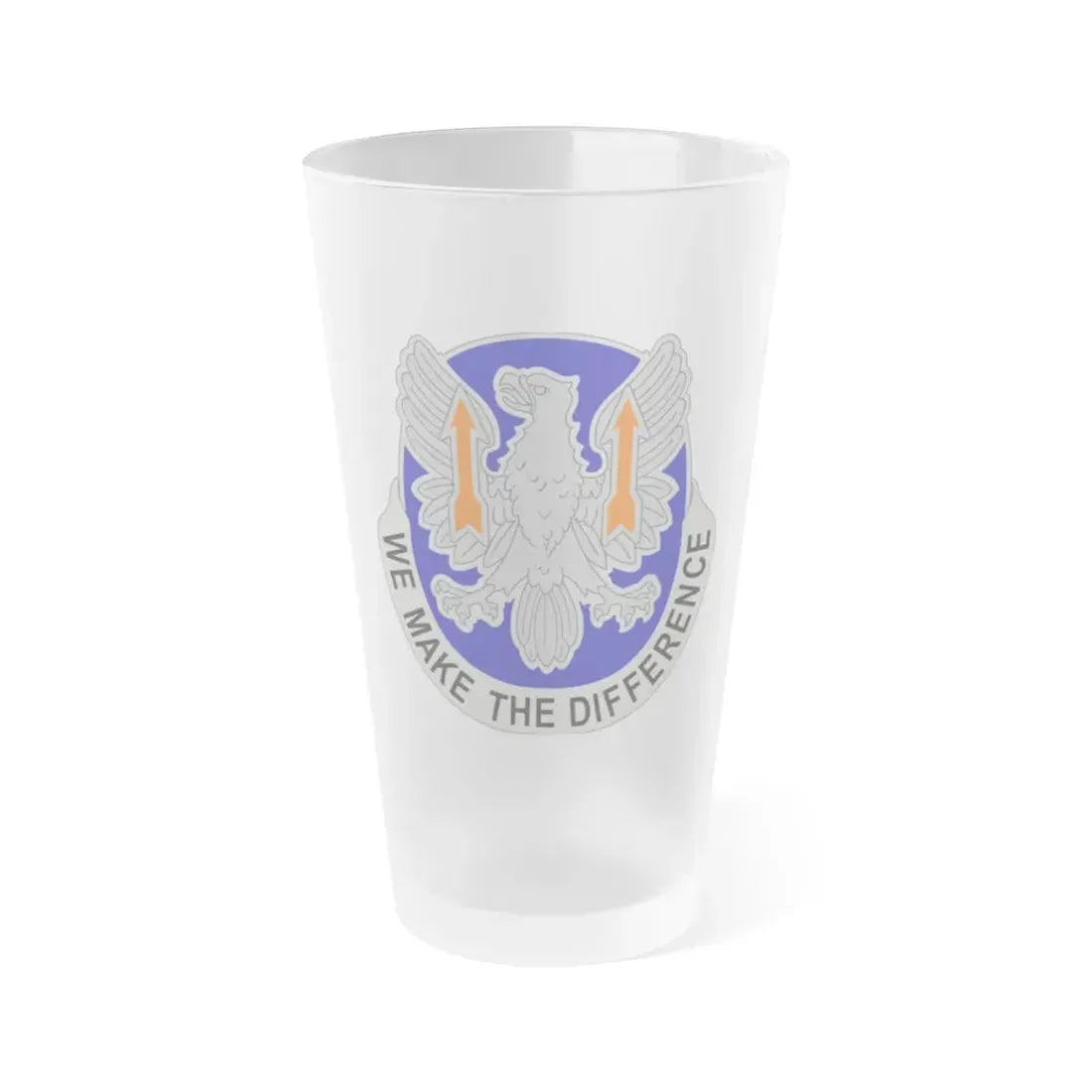 11th Expeditionary Combat Aviation Brigade v2 (U.S. Army) Frosted Pint Glass 16oz Default Title - Go Mug Yourself