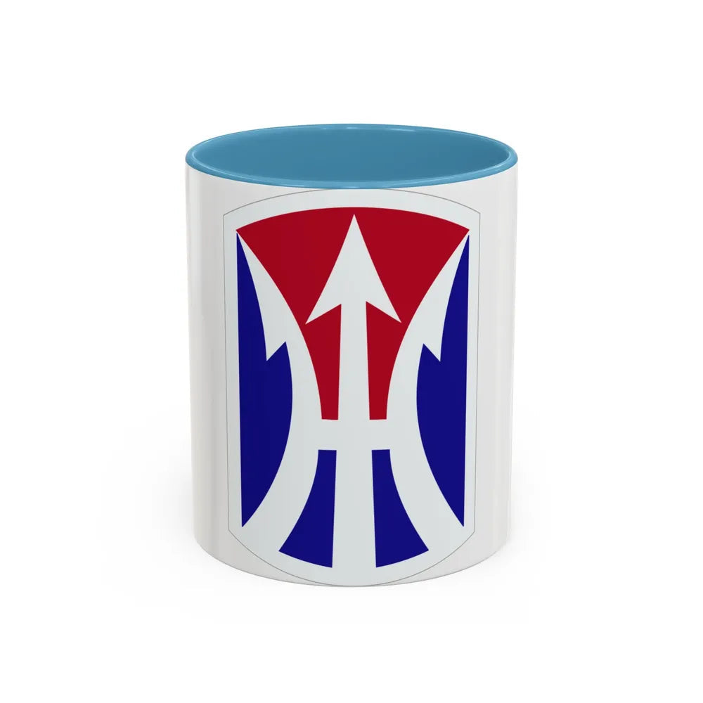 11TH INFANTRY BRIGADE (U.S. Army) Accent Coffee Mug-11oz-Light Blue-Go Mug Yourself