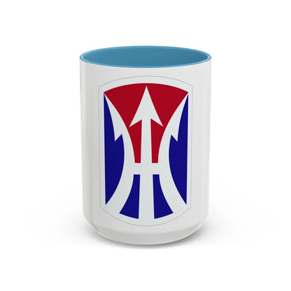 11TH INFANTRY BRIGADE (U.S. Army) Accent Coffee Mug-15oz-Light Blue-Go Mug Yourself