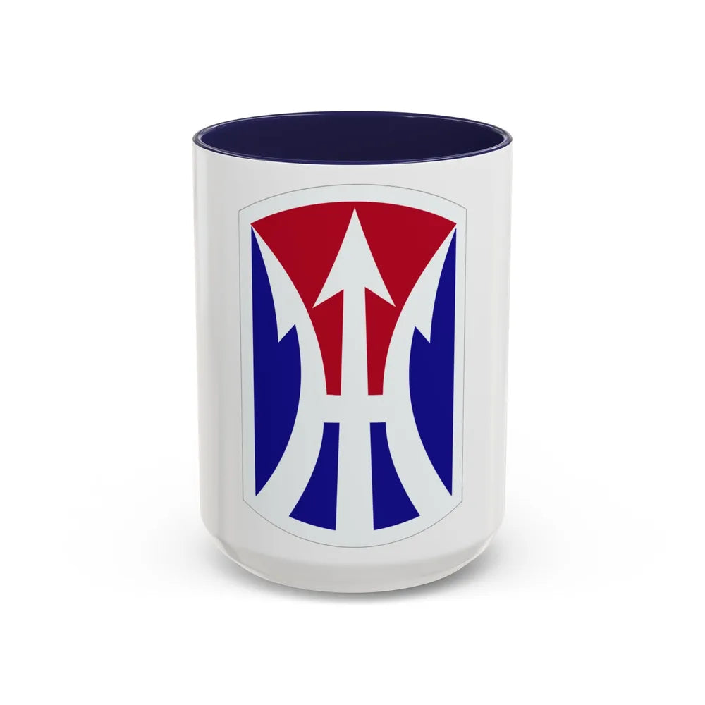 11TH INFANTRY BRIGADE (U.S. Army) Accent Coffee Mug-15oz-Navy-Go Mug Yourself