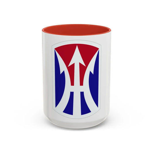 11TH INFANTRY BRIGADE (U.S. Army) Accent Coffee Mug-15oz-Red-Go Mug Yourself