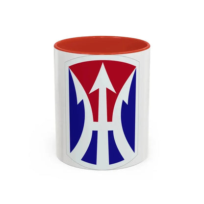 11TH INFANTRY BRIGADE (U.S. Army) Accent Coffee Mug 11oz Red - Go Mug Yourself