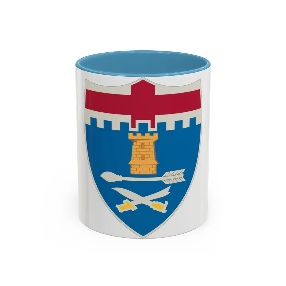 11th Infantry Regiment (U.S. Army) Accent Coffee Mug-11oz-Light Blue-Go Mug Yourself