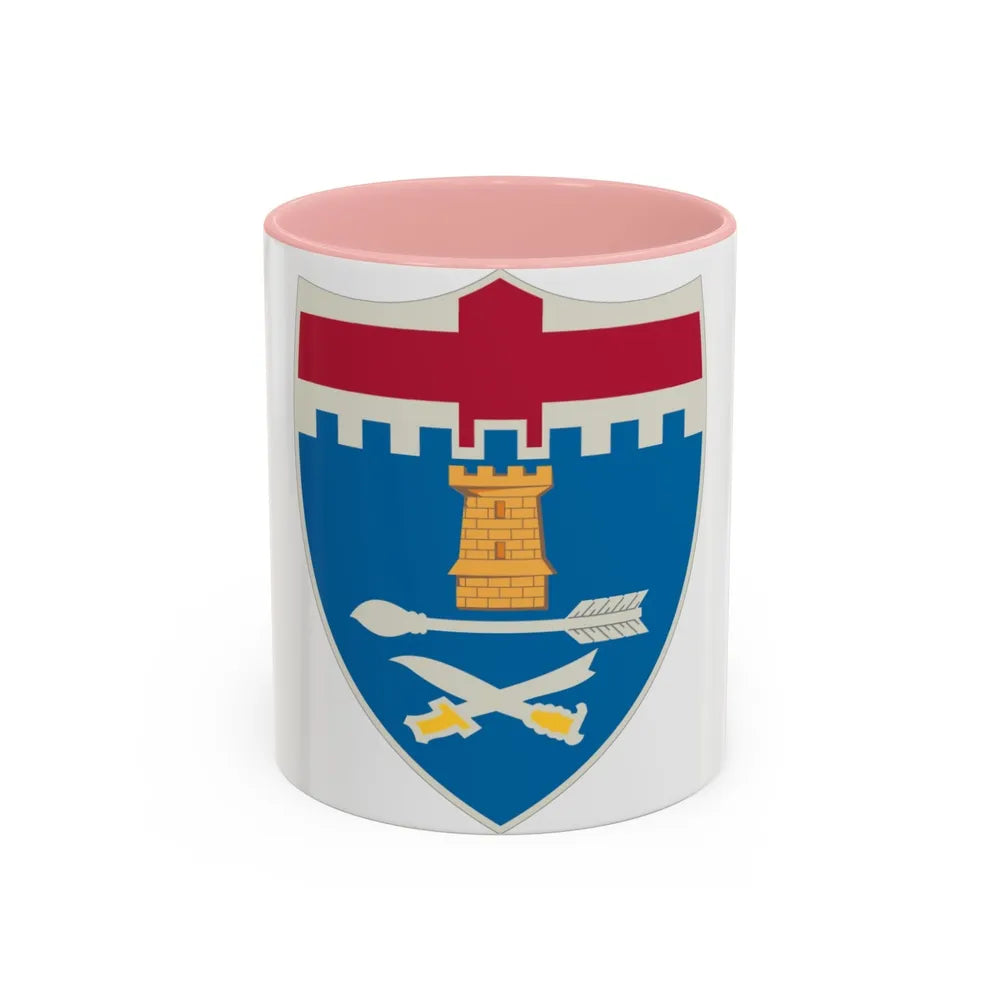 11th Infantry Regiment (U.S. Army) Accent Coffee Mug-11oz-Pink-Go Mug Yourself