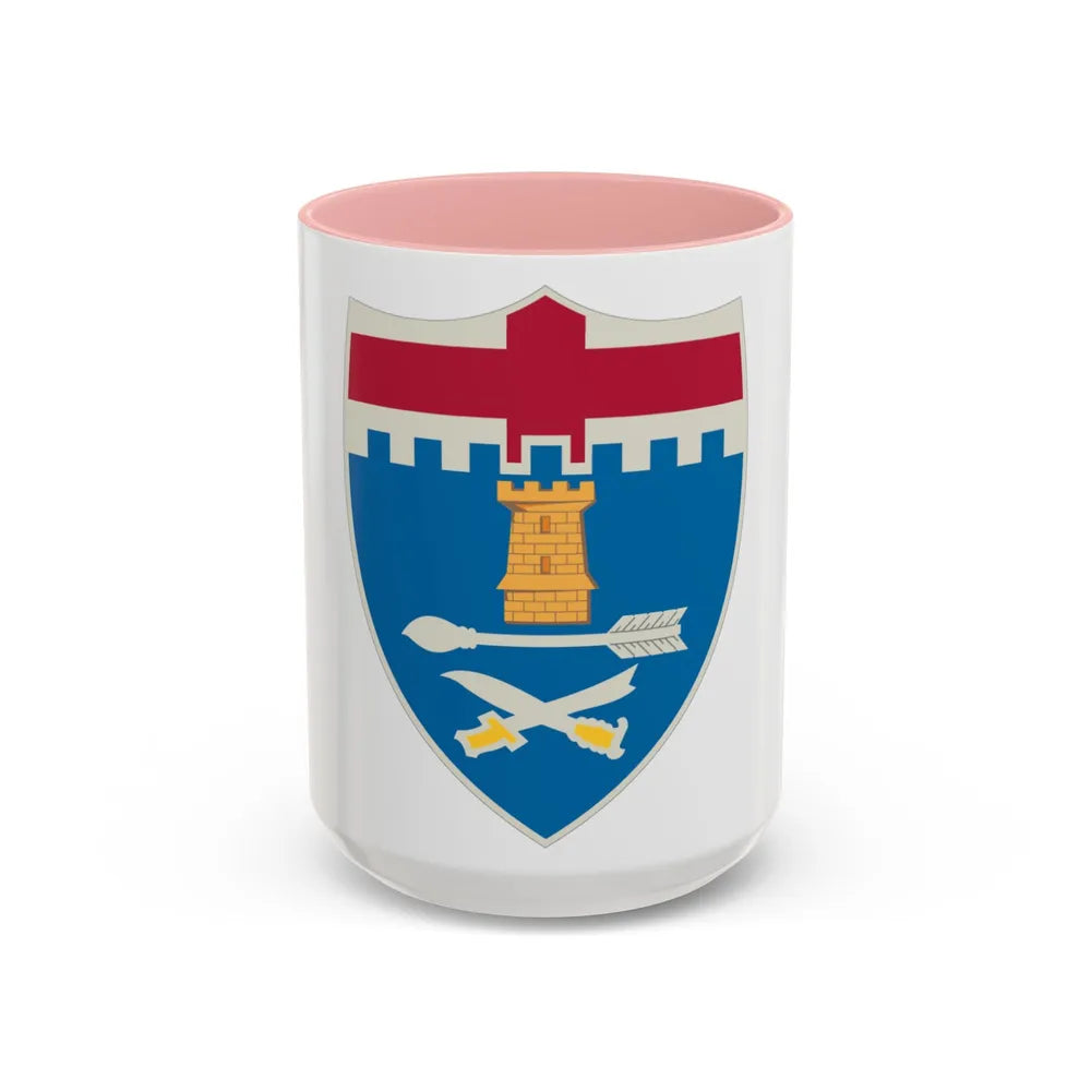 11th Infantry Regiment (U.S. Army) Accent Coffee Mug-15oz-Pink-Go Mug Yourself