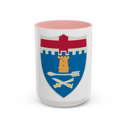 11th Infantry Regiment (U.S. Army) Accent Coffee Mug-15oz-Pink-Go Mug Yourself