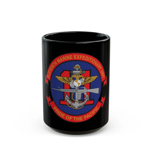 11th MEU (USMC) Black Coffee Mug-15oz-Go Mug Yourself