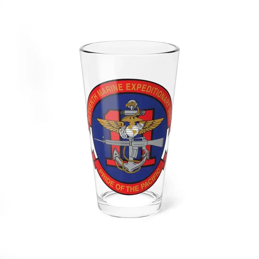 11th MEU (USMC) Pint Glass 16oz 16oz - Go Mug Yourself