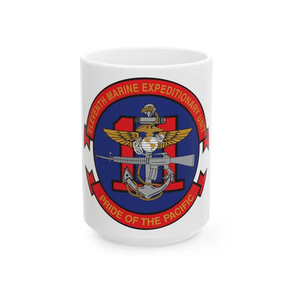 11th MEU (USMC) White Coffee Mug-15oz-Go Mug Yourself