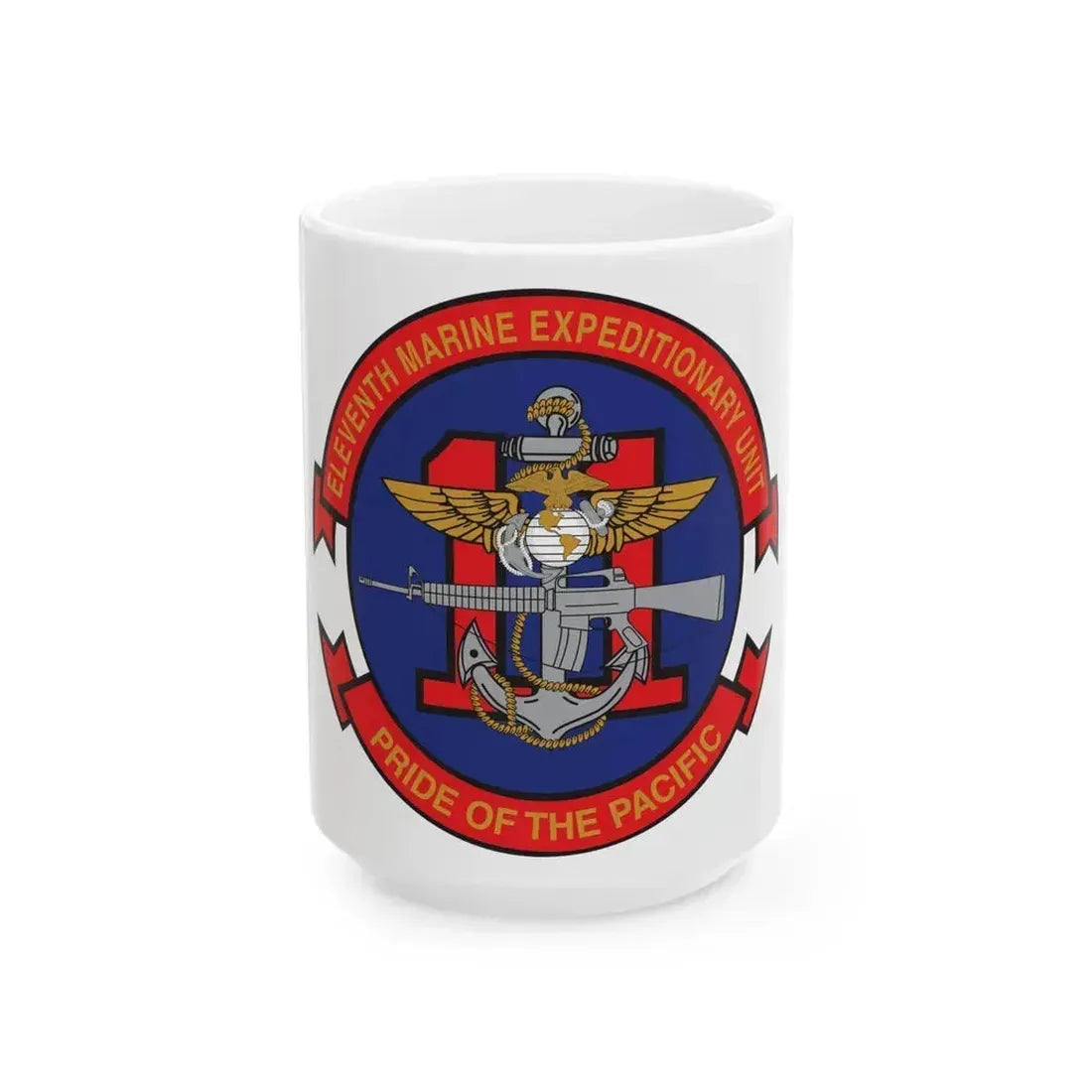 11th MEU (USMC) White Coffee Mug 15oz - Go Mug Yourself