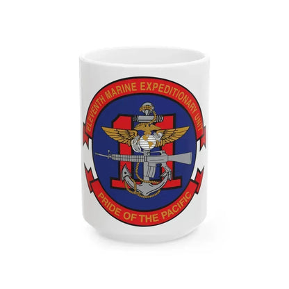 11th MEU (USMC) White Coffee Mug 15oz - Go Mug Yourself