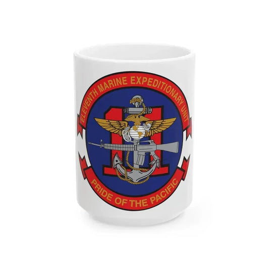 11th MEU (USMC) White Coffee Mug 15oz - Go Mug Yourself