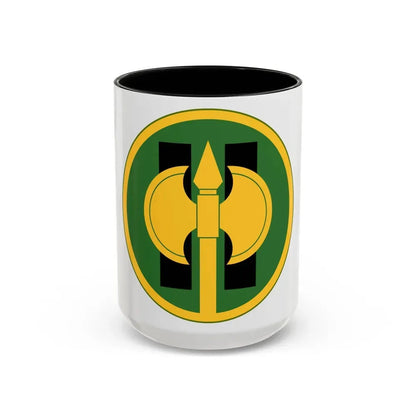 11th Military Police Brigade (U.S. Army) Accent Coffee Mug 15oz Black - Go Mug Yourself
