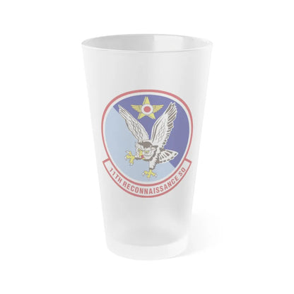 11th Reconnaissance Squadron (U.S. Air Force) Frosted Pint Glass 16oz-16oz-Frosted-Go Mug Yourself