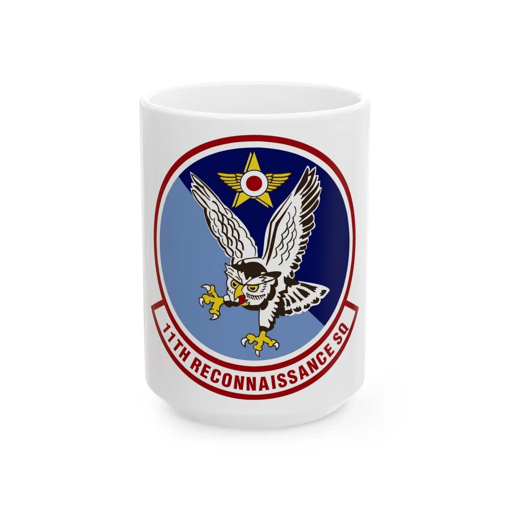 11th Reconnaissance Squadron (U.S. Air Force) White Coffee Mug-15oz-Go Mug Yourself