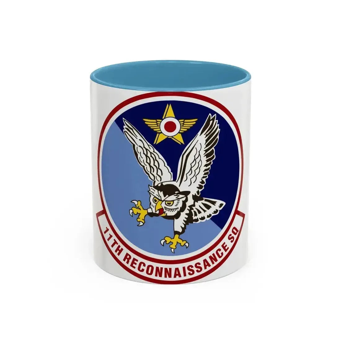 11th Reconnaissance Squadron (U.S. Air Force) Accent Coffee Mug 11oz Light Blue - Go Mug Yourself