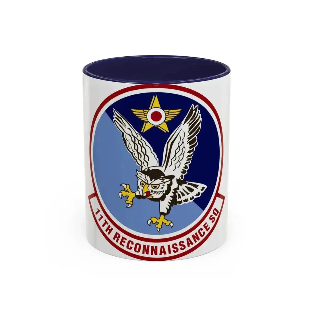 11th Reconnaissance Squadron (U.S. Air Force) Accent Coffee Mug 11oz Navy - Go Mug Yourself
