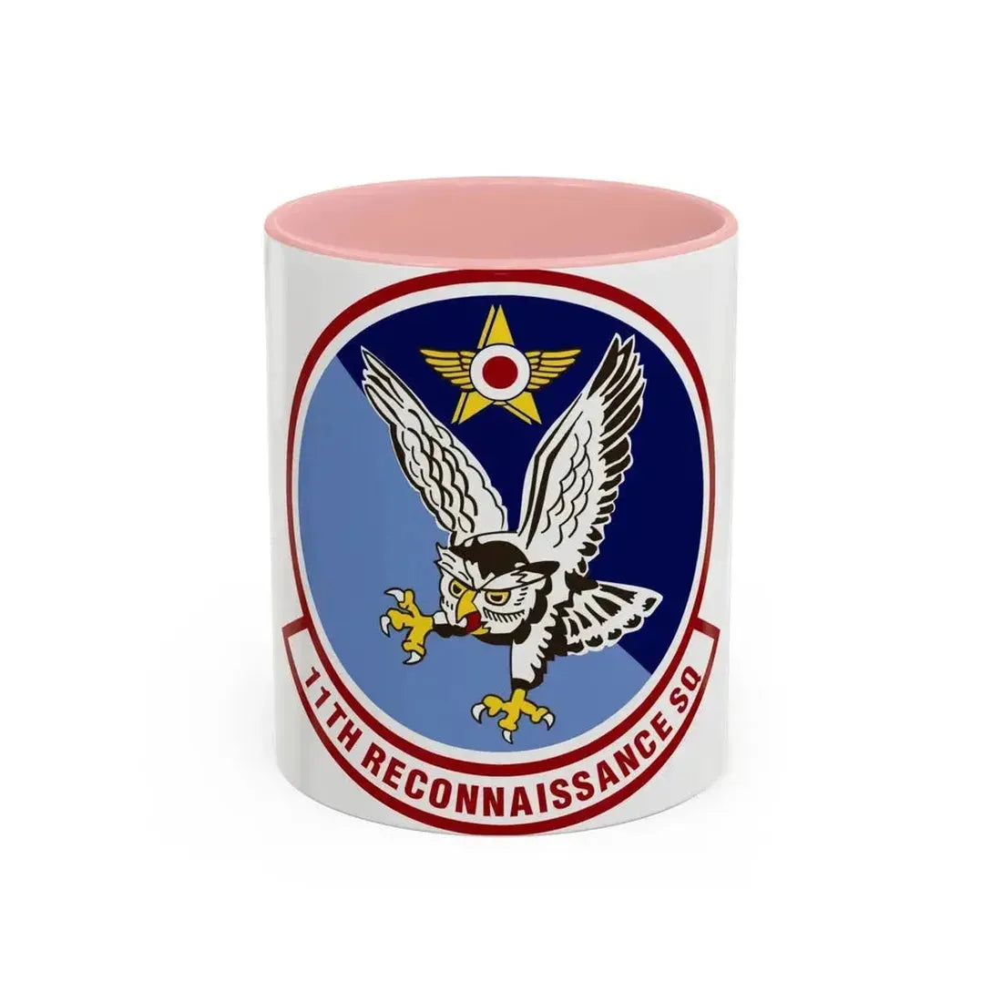 11th Reconnaissance Squadron (U.S. Air Force) Accent Coffee Mug 11oz Pink - Go Mug Yourself
