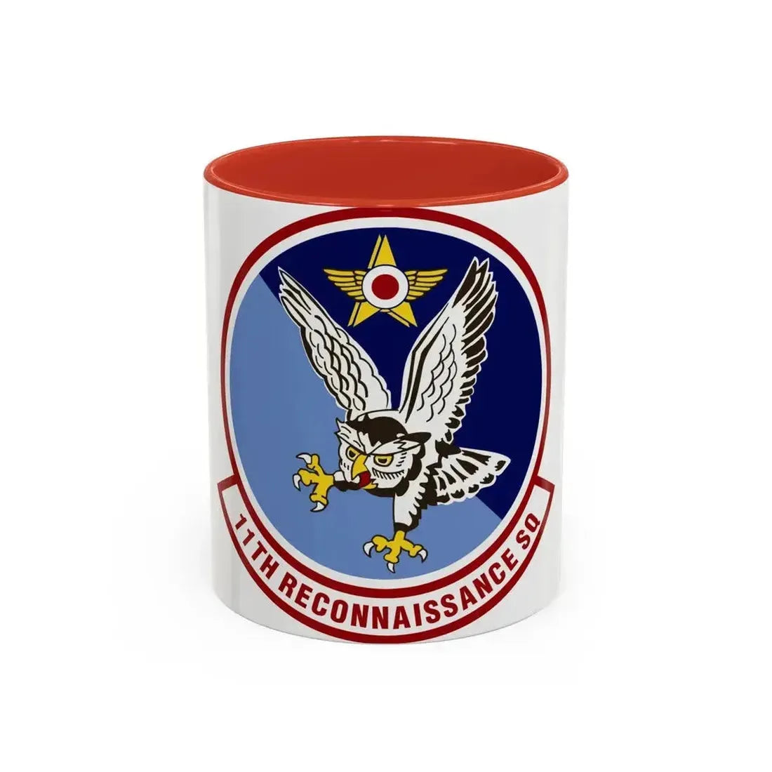 11th Reconnaissance Squadron (U.S. Air Force) Accent Coffee Mug 11oz Red - Go Mug Yourself
