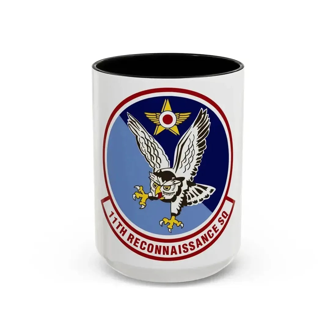 11th Reconnaissance Squadron (U.S. Air Force) Accent Coffee Mug 15oz Black - Go Mug Yourself