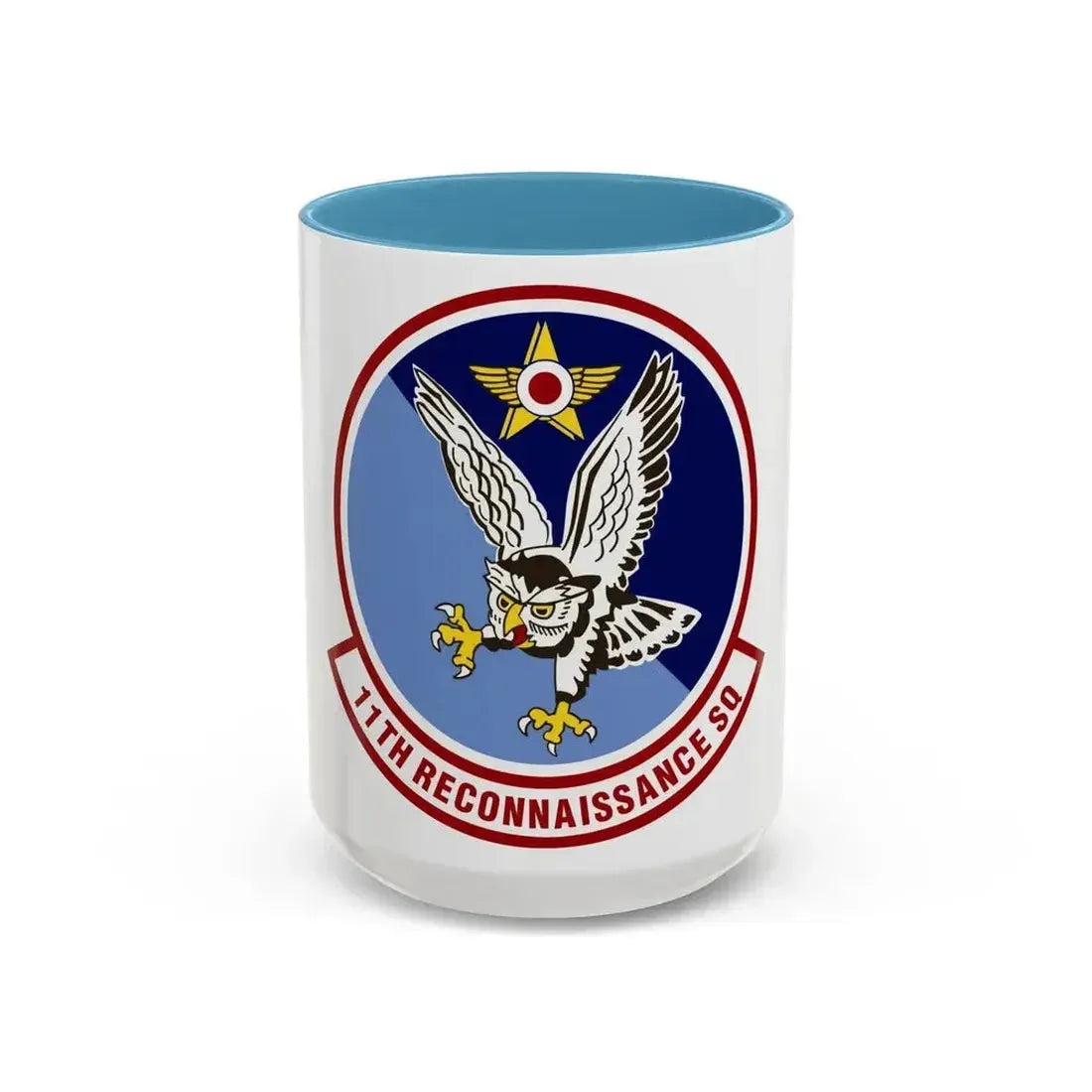 11th Reconnaissance Squadron (U.S. Air Force) Accent Coffee Mug 15oz Light Blue - Go Mug Yourself