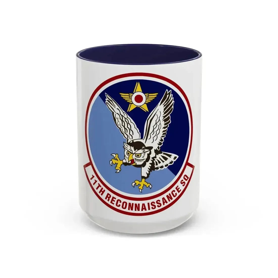 11th Reconnaissance Squadron (U.S. Air Force) Accent Coffee Mug 15oz Navy - Go Mug Yourself