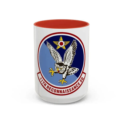 11th Reconnaissance Squadron (U.S. Air Force) Accent Coffee Mug 15oz Red - Go Mug Yourself