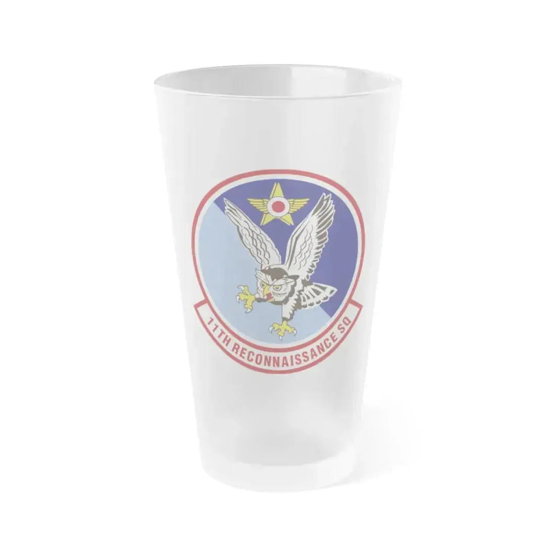 11th Reconnaissance Squadron (U.S. Air Force) Frosted Pint Glass 16oz 16oz Frosted - Go Mug Yourself