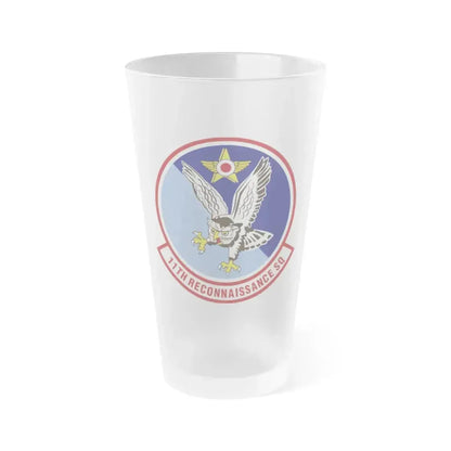 11th Reconnaissance Squadron (U.S. Air Force) Frosted Pint Glass 16oz 16oz Frosted - Go Mug Yourself