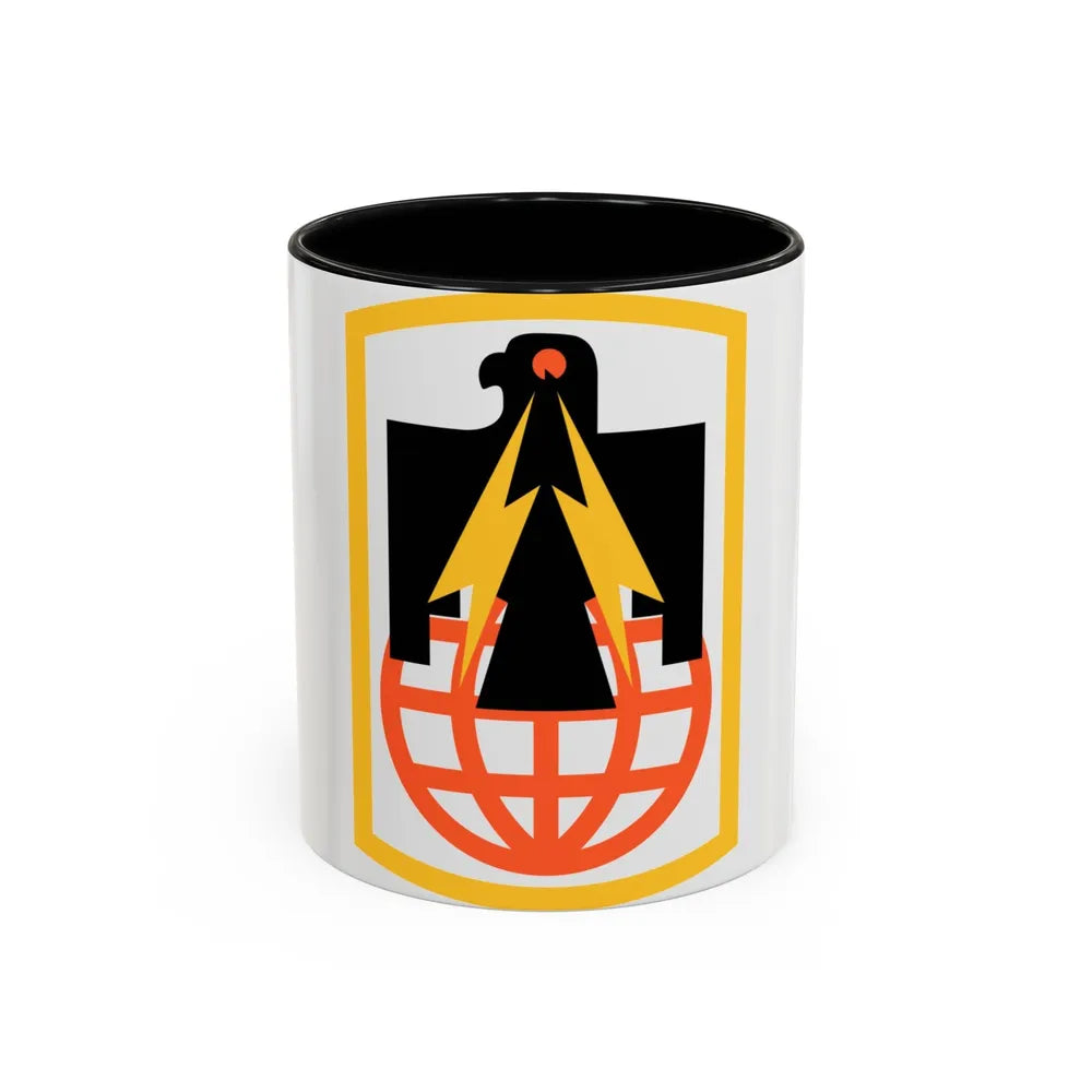 11th Signal Brigade (U.S. Army) Accent Coffee Mug-11oz-Black-Go Mug Yourself