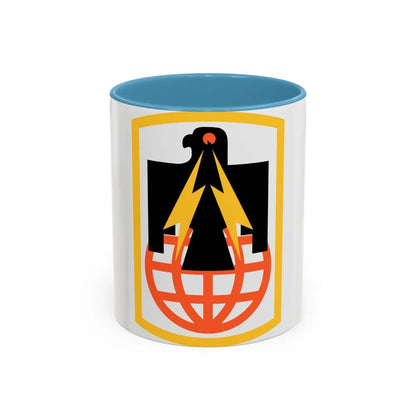 11th Signal Brigade (U.S. Army) Accent Coffee Mug-11oz-Light Blue-Go Mug Yourself