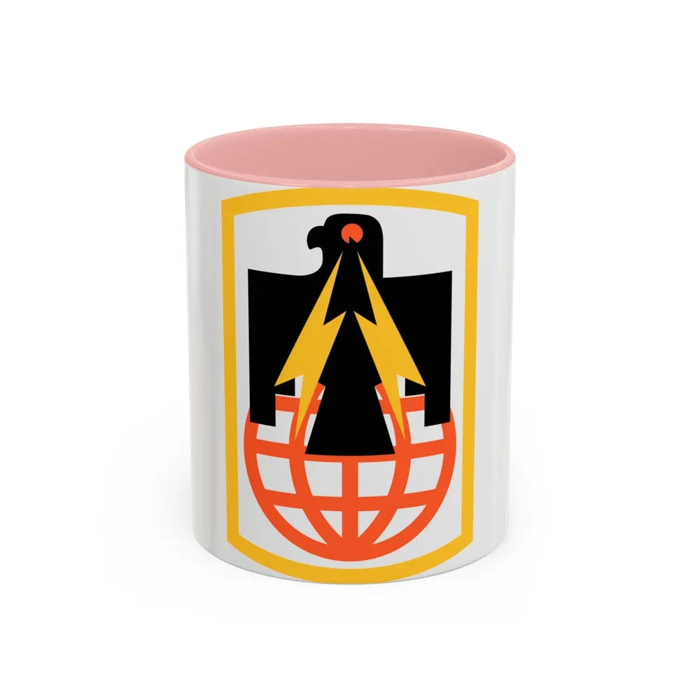 11th Signal Brigade (U.S. Army) Accent Coffee Mug-11oz-Pink-Go Mug Yourself