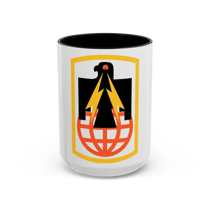 11th Signal Brigade (U.S. Army) Accent Coffee Mug 15oz Black - Go Mug Yourself