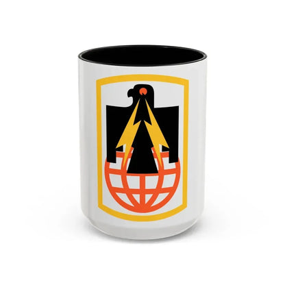 11th Signal Brigade (U.S. Army) Accent Coffee Mug 15oz Black - Go Mug Yourself