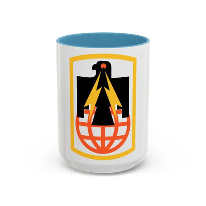 11th Signal Brigade (U.S. Army) Accent Coffee Mug 15oz Light Blue - Go Mug Yourself