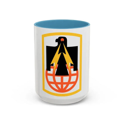 11th Signal Brigade (U.S. Army) Accent Coffee Mug 15oz Light Blue - Go Mug Yourself