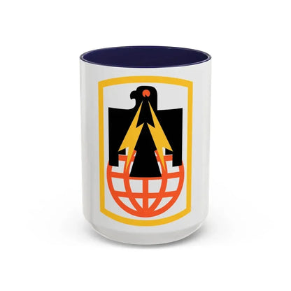 11th Signal Brigade (U.S. Army) Accent Coffee Mug 15oz Navy - Go Mug Yourself