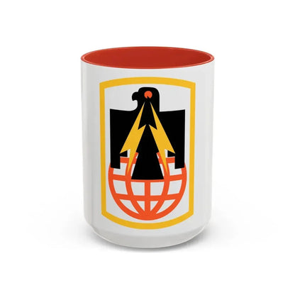 11th Signal Brigade (U.S. Army) Accent Coffee Mug 15oz Red - Go Mug Yourself