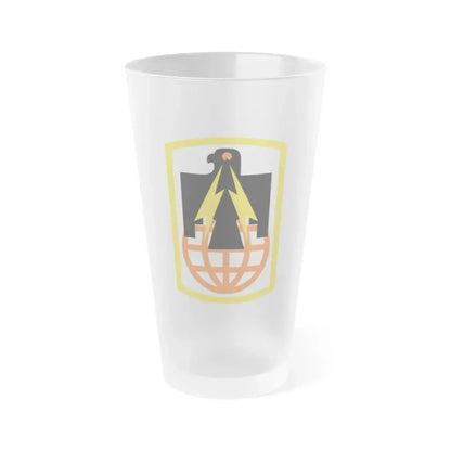 11th Signal Brigade (U.S. Army) Frosted Pint Glass 16oz Default Title - Go Mug Yourself