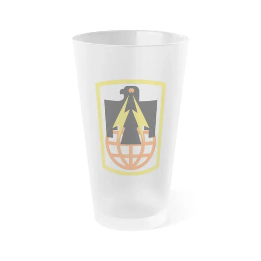 11th Signal Brigade (U.S. Army) Frosted Pint Glass 16oz Default Title - Go Mug Yourself